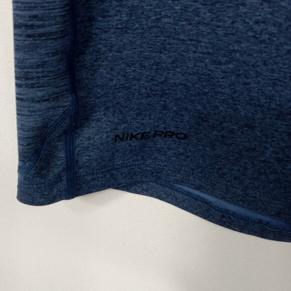 NIKE PRO Men's Blue Dri-fit Short Sleeve Crew Neck Shirt Slim Fit Size Small - Picture 5 of 8